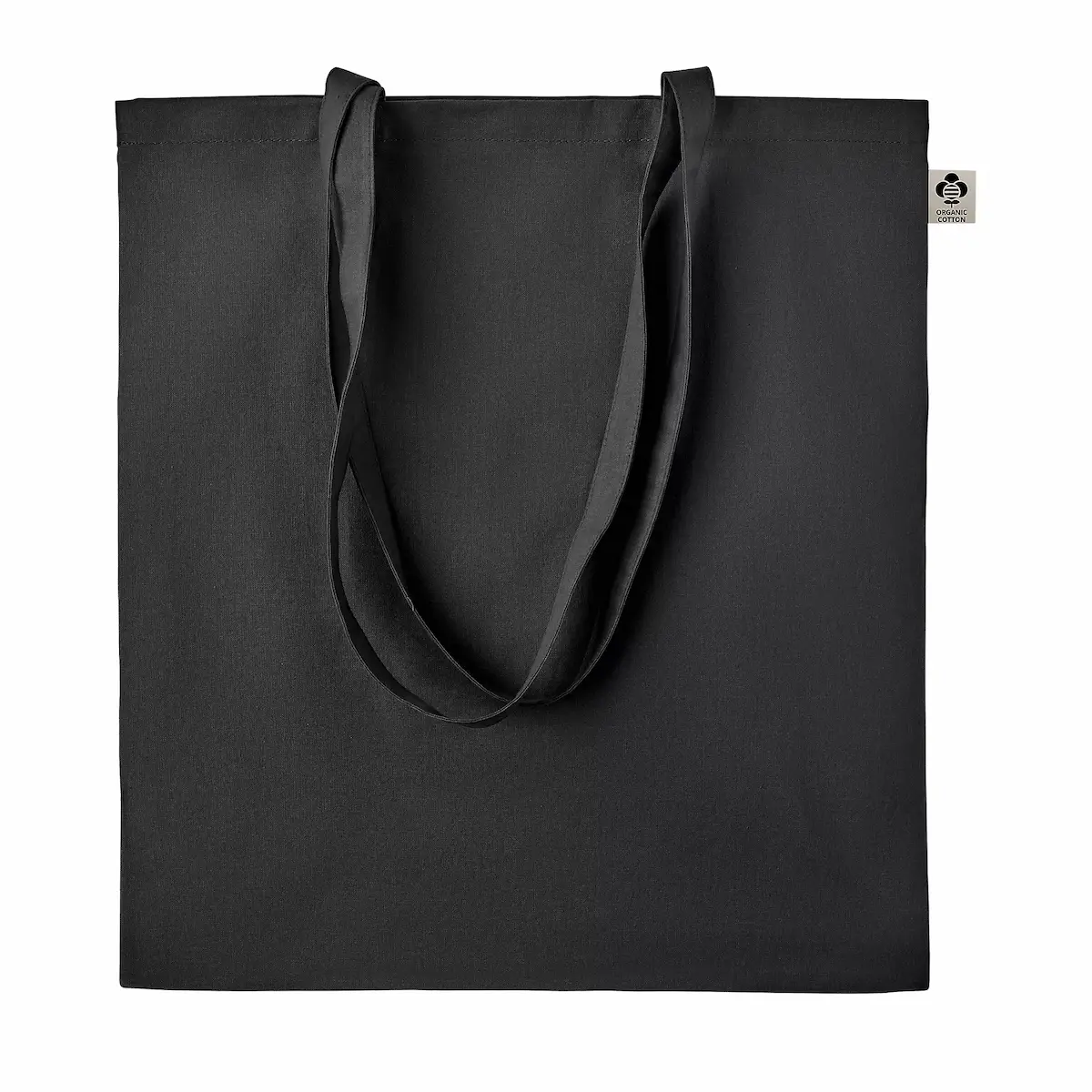 Tote bag classique Stockholm noir personnalisé logo entreprise coton 140g Suisse romande
