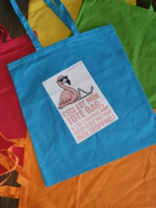 tote imprimé flamant rose humour shopping – Montote Vaud