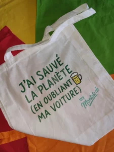 tote imprimé planète voiture humour – Montote Romandie