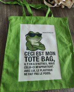 tote imprimé grenouille humour – Montote Suisse romande