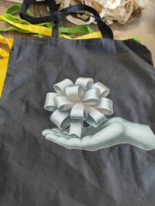 tote bag imprimé Main Cadeau