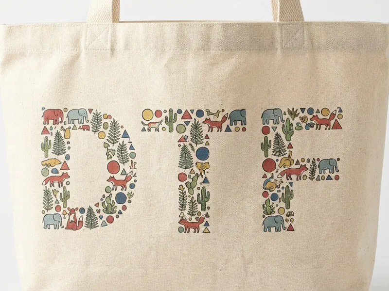 DTF Feuilles — pose exemple