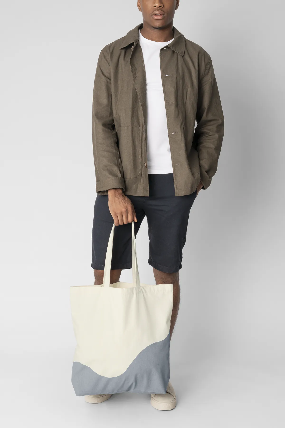 Maxi tote bag coton bio en situation