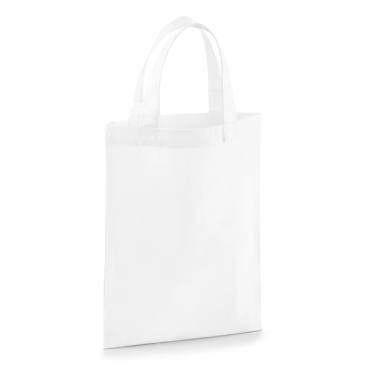 Petit tote bag coton coloris blanc