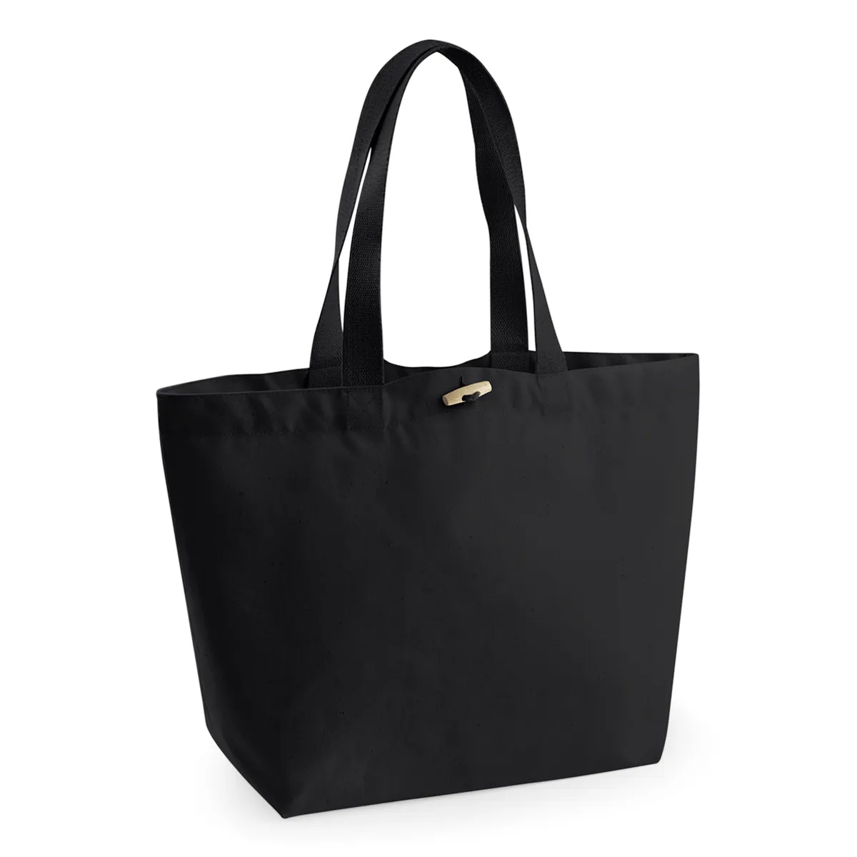 Cabas en coton bio coloris noir