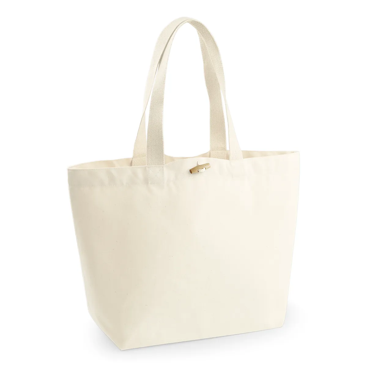 Cabas en coton bio personnalisé, coloris naturel