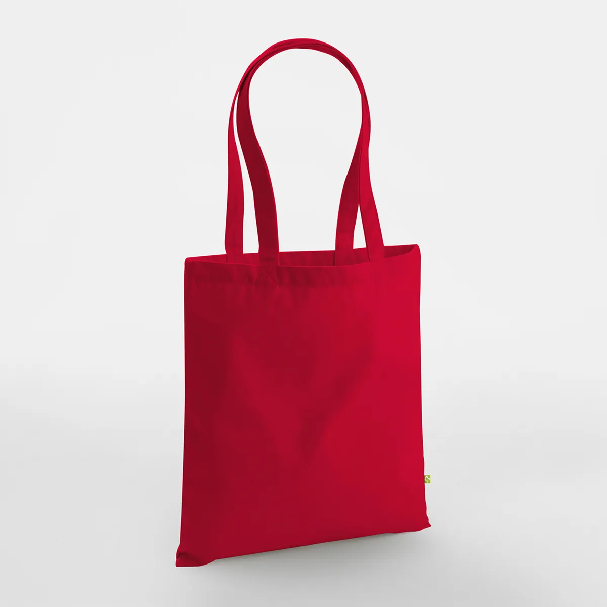 Tote bag coton bio coloris rouge classique