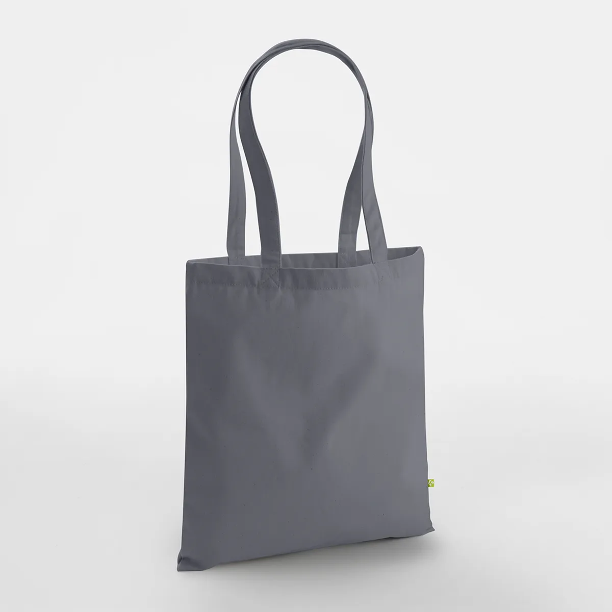 Tote bag coton bio coloris gris graphite