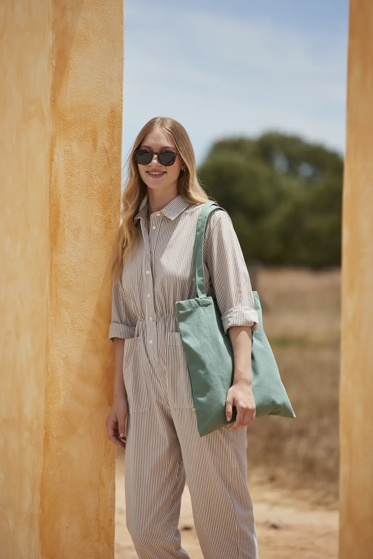 Tote bag coton bio en situation