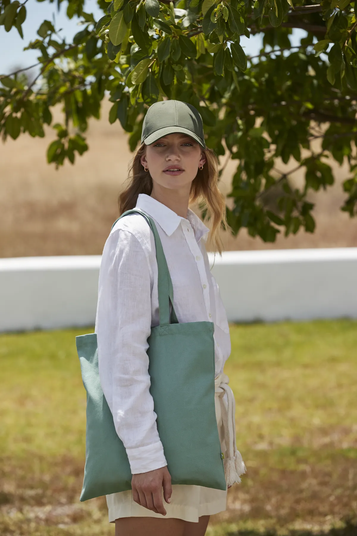 Tote bag coton bio en situation