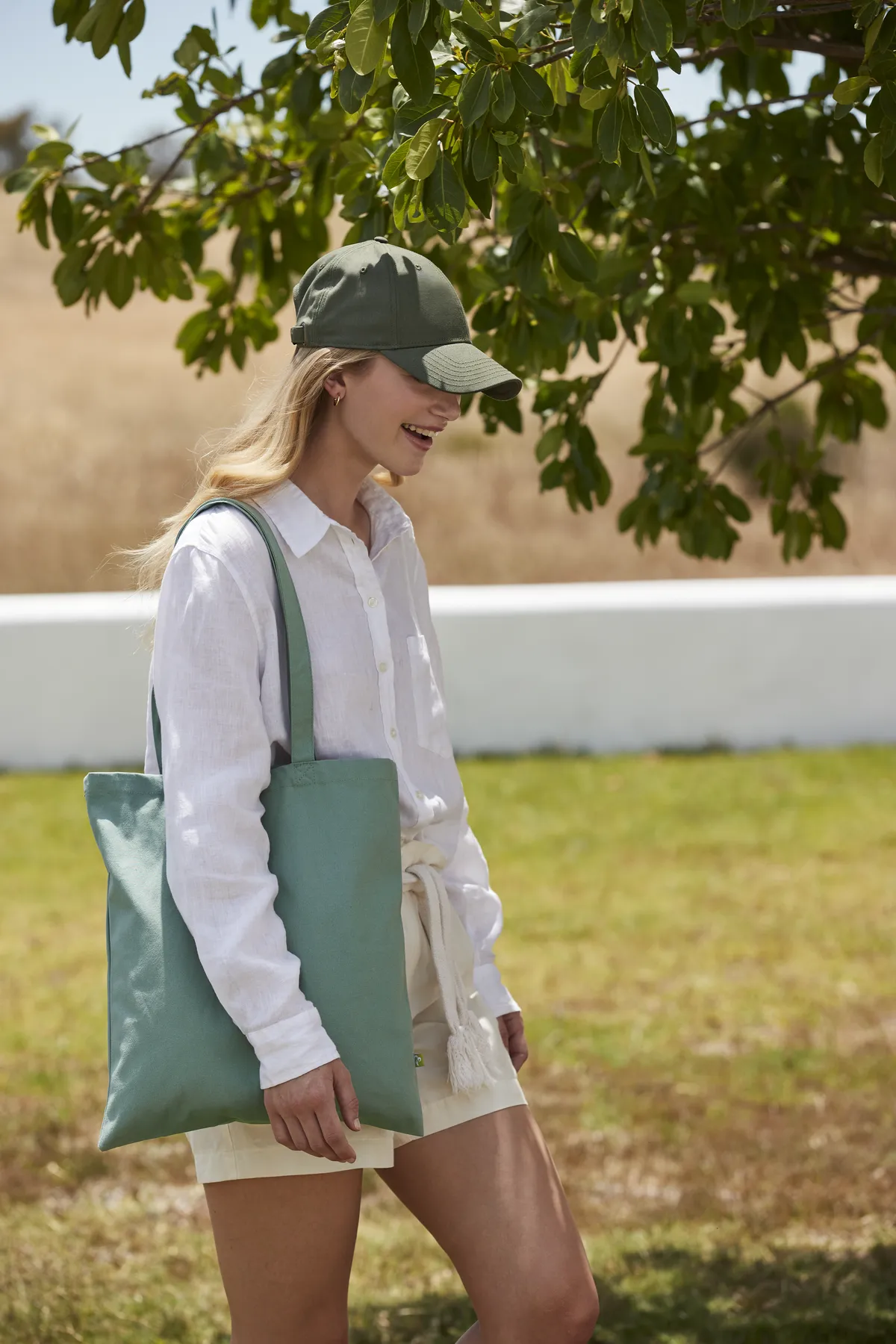 Tote bag coton bio en situation