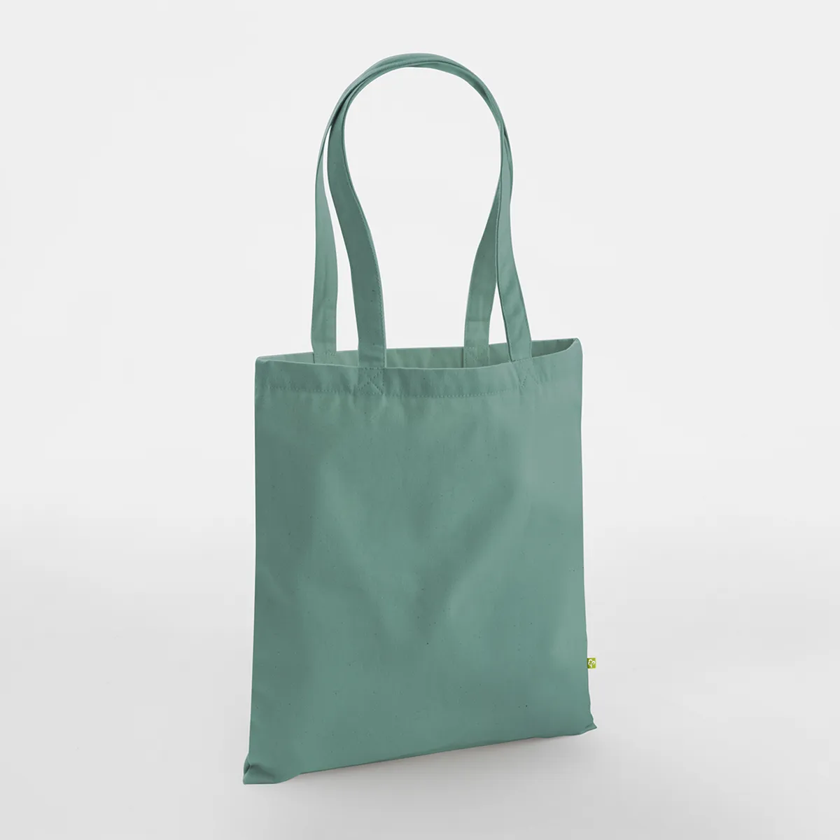 Tote bag coton bio coloris sauge
