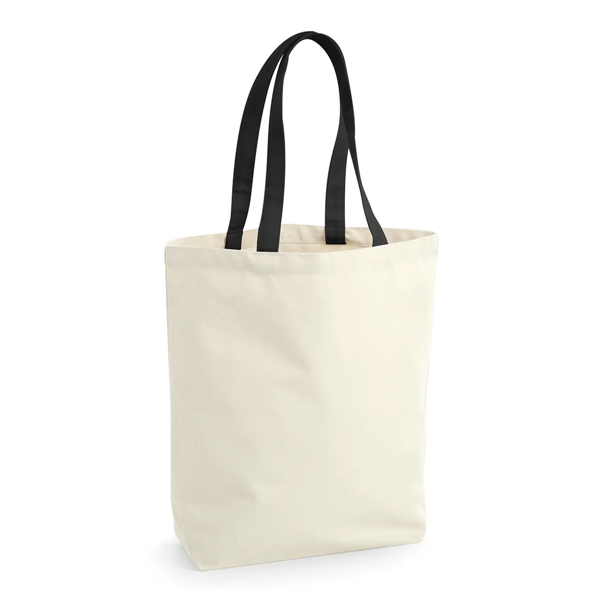 Tote bag équitable coloris naturel / noir